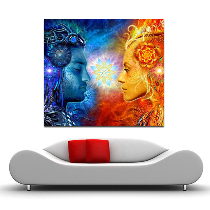 Canvas Painting Wall Art Pictures prints colorful frog on canvas no frame home decor Wall poster