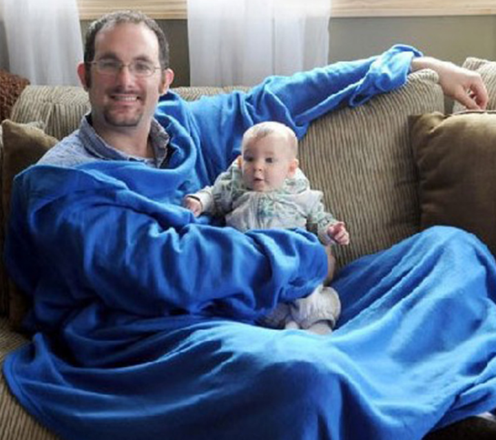 Creative Coral Carpet Home Sleeping Blanket Lazy Plush Washable Snuggie Blanket With Sleeves
