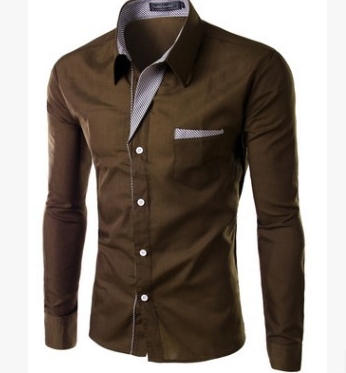 2019 New Fashion Camisa Masculina Long Sleeve Shirt Men Korean Slim Design Formal Casual Male Dress