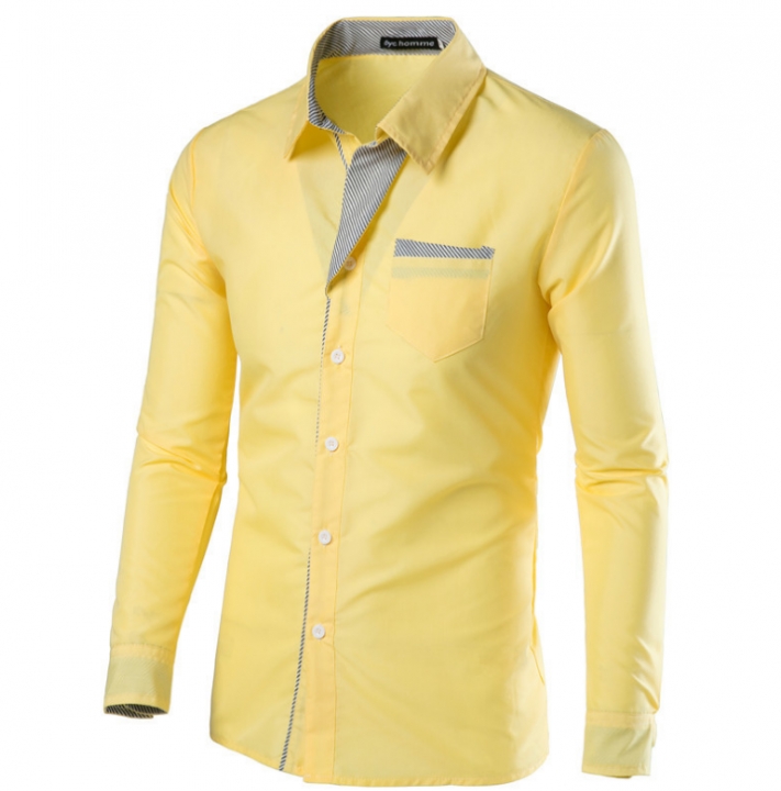 2019 New Fashion Camisa Masculina Long Sleeve Shirt Men Korean Slim Design Formal Casual Male Dress