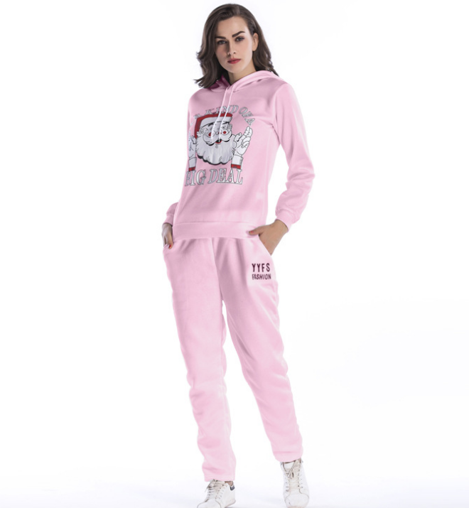 2pcs Hooded Casual Tracksuit Suits For Women Set Hoodies Sweatshirt+pant Women&apos;s Suit Sweatsuit