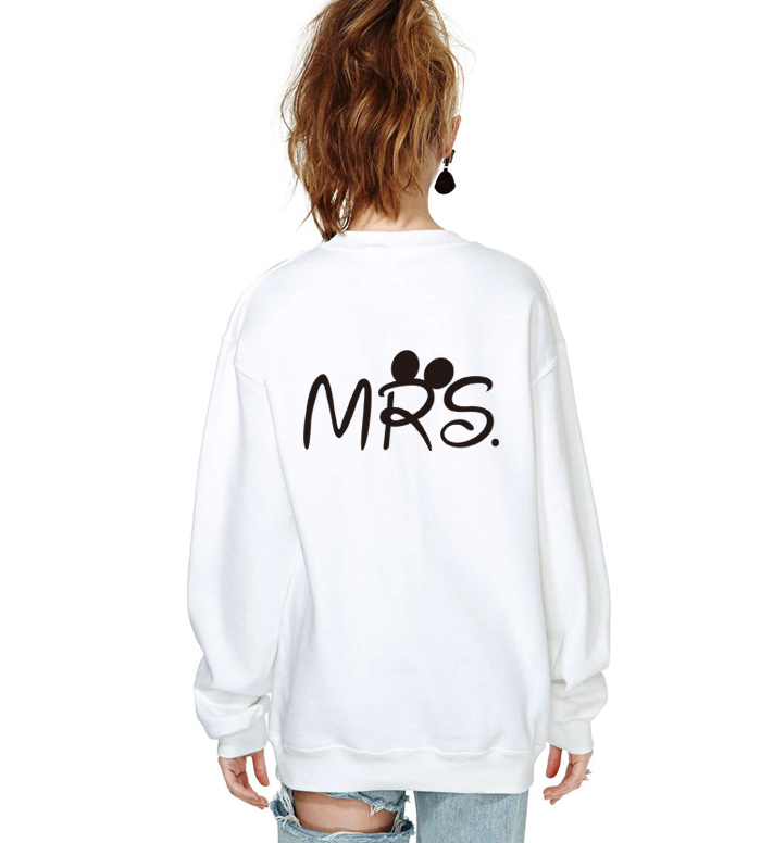 Sweatshirt Hoodies 2019 Print MR and MRS Lovers Couples Sweatshirts for Autumn Men Women tracksuits