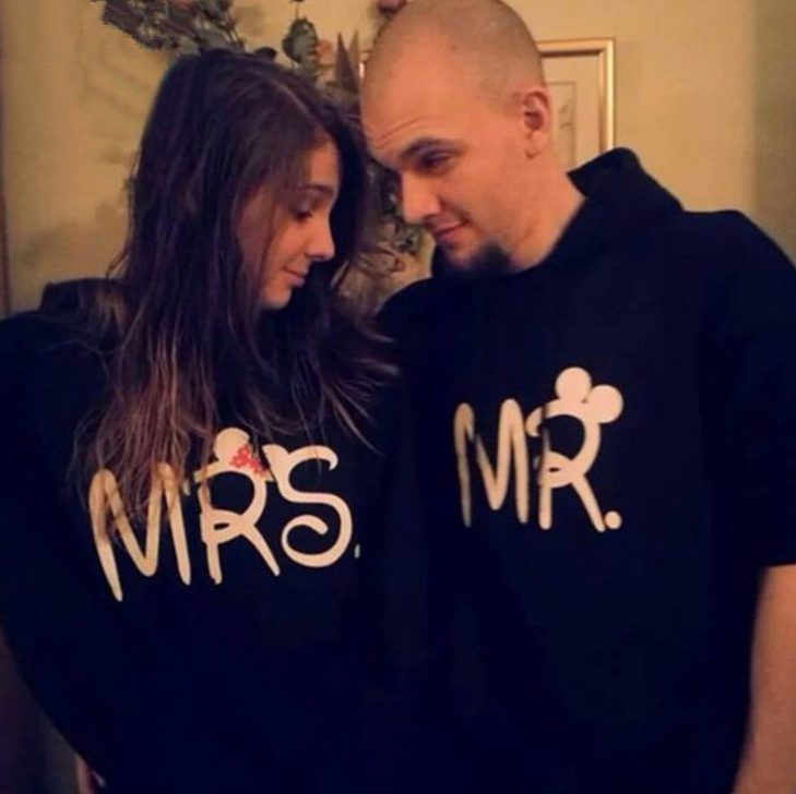 Sweatshirt Hoodies 2019 Print MR and MRS Lovers Couples Sweatshirts for Autumn Men Women tracksuits