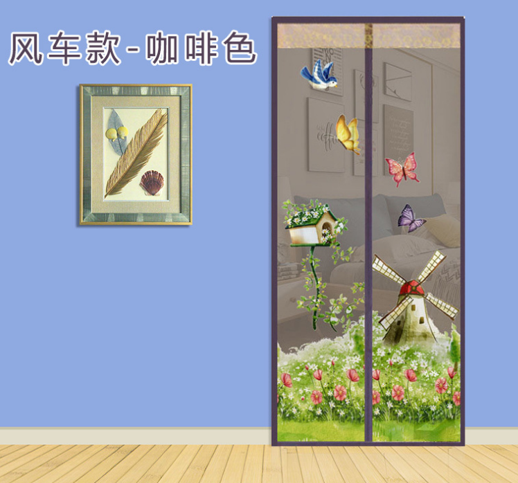 Magnet Mosquito Net Summer Anti-mosquito Mesh magnetic Curtains Soft Yarn Door Tulle Window Screen