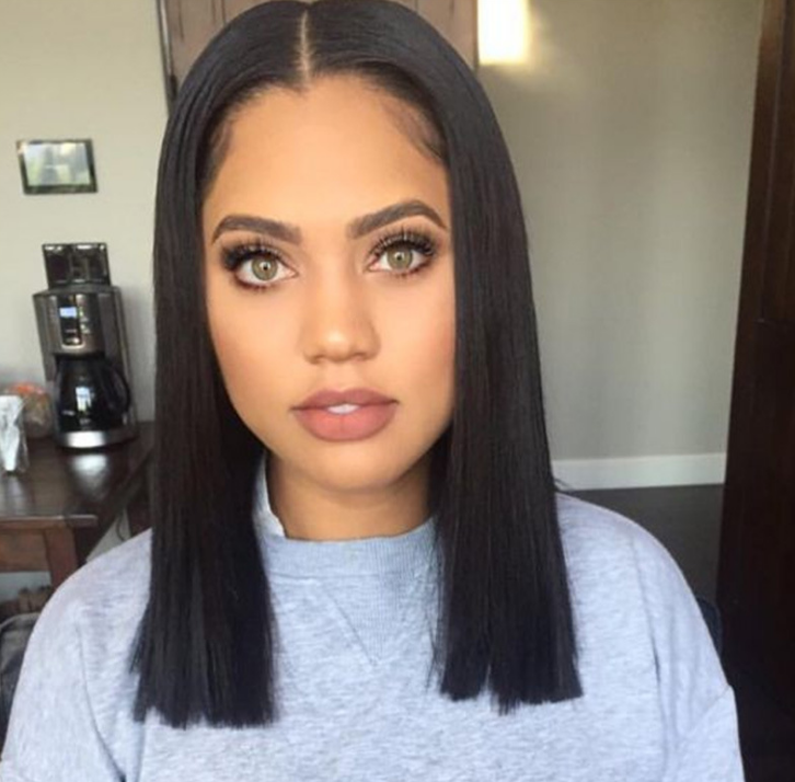 Glueless Wig Brazilian Straight Short Lace Front Human Hair Wigs Black Women Pre Plucked Remy Hair