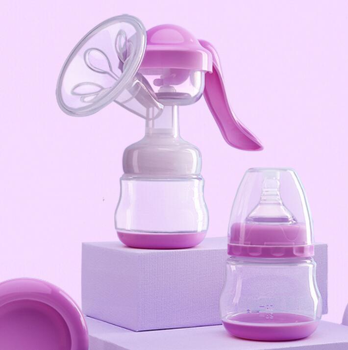 Manual Breast Feeding Pump Original Manual Breast Milk Silicon Free With Milk Bottle