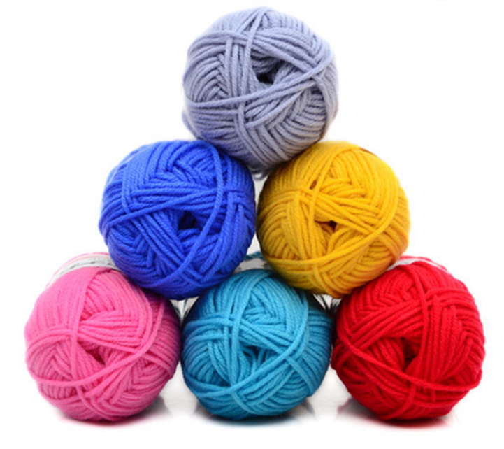 Warm DIY Milk Cotton Yarn Baby Wool Yarn for Knitting Hand Knitted Yarn Knit Blanket Crochet Yarn