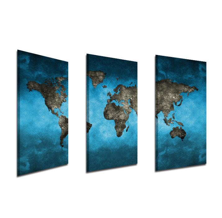 Home Decor Canvas Painting Map Wall Art Picture Canvas Prints Modern Wall Pictures for Room No Frame