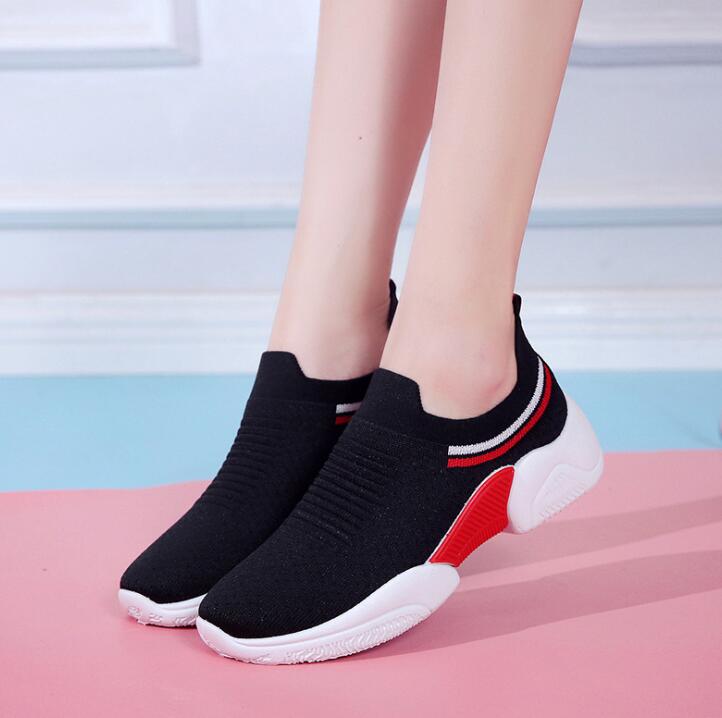 2019 Women Sneakers Fashion Socks Shoes Casual Sneakers knitted Vulcanized Shoes Trainers Tenis