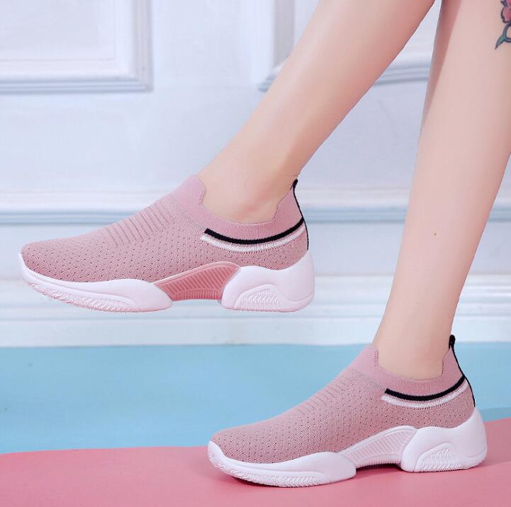 2019 Women Sneakers Fashion Socks Shoes Casual Sneakers knitted Vulcanized Shoes Trainers Tenis