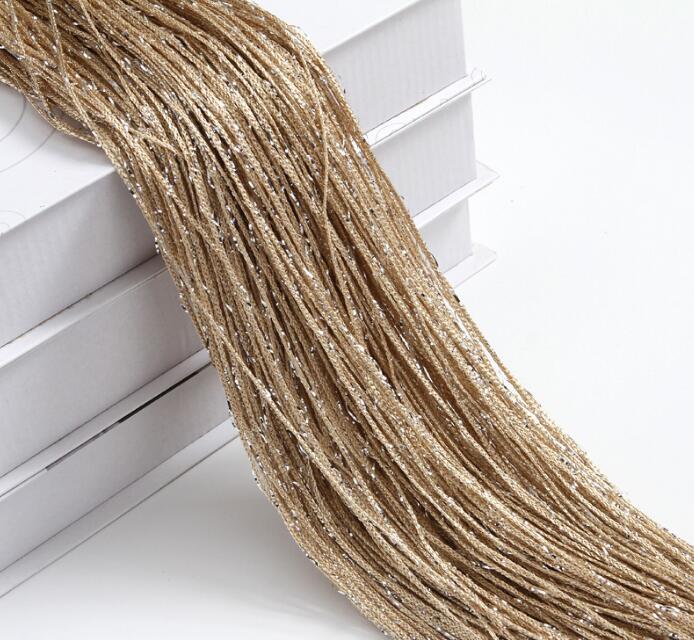 Door String Curtain 1mX2m Shiny Tassel Flash Line Window Curtain Valance Divider Decorative Wedding