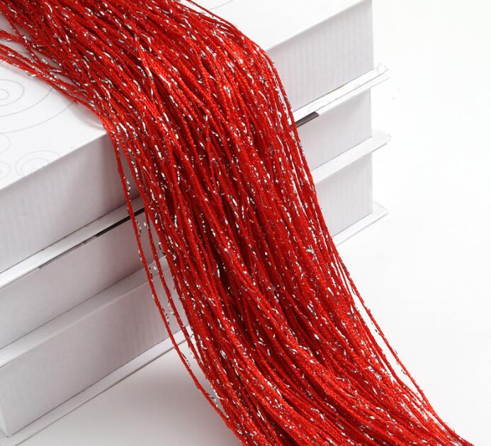 Door String Curtain 1mX2m Shiny Tassel Flash Line Window Curtain Valance Divider Decorative Wedding