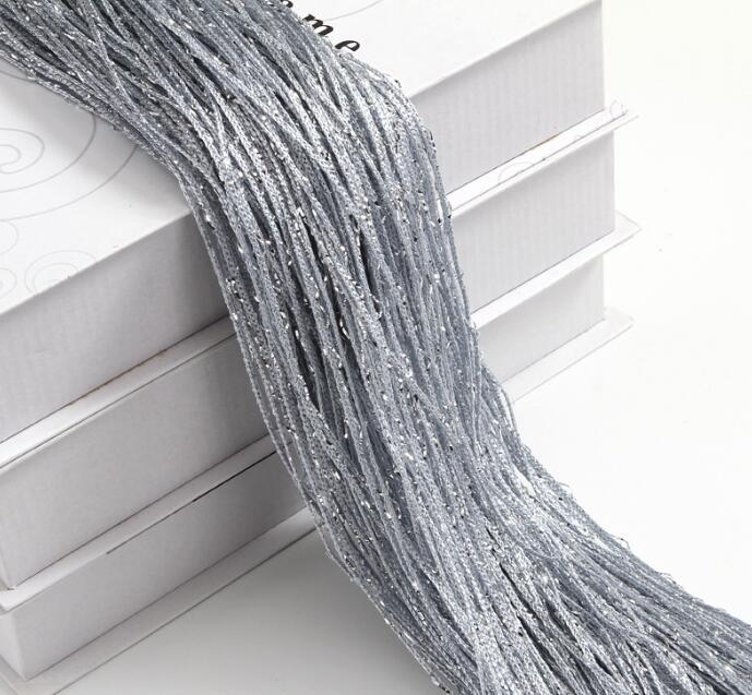 Door String Curtain 1mX2m Shiny Tassel Flash Line Window Curtain Valance Divider Decorative Wedding