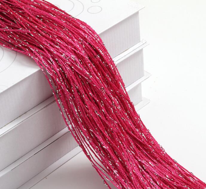 Door String Curtain 1mX2m Shiny Tassel Flash Line Window Curtain Valance Divider Decorative Wedding