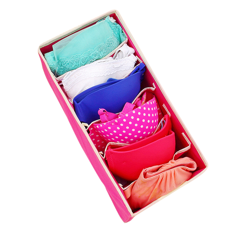 4PCS Storage Boxes Underwear Divider Drawer Lidded Closet Organizer Ropa Interior Organizador Ties