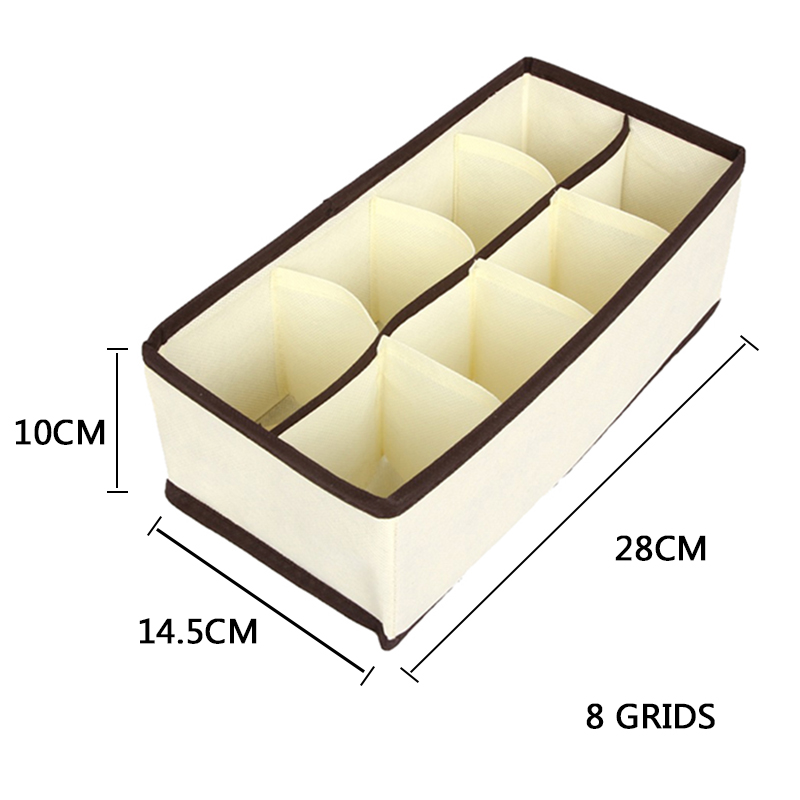 4PCS Storage Boxes Underwear Divider Drawer Lidded Closet Organizer Ropa Interior Organizador Ties