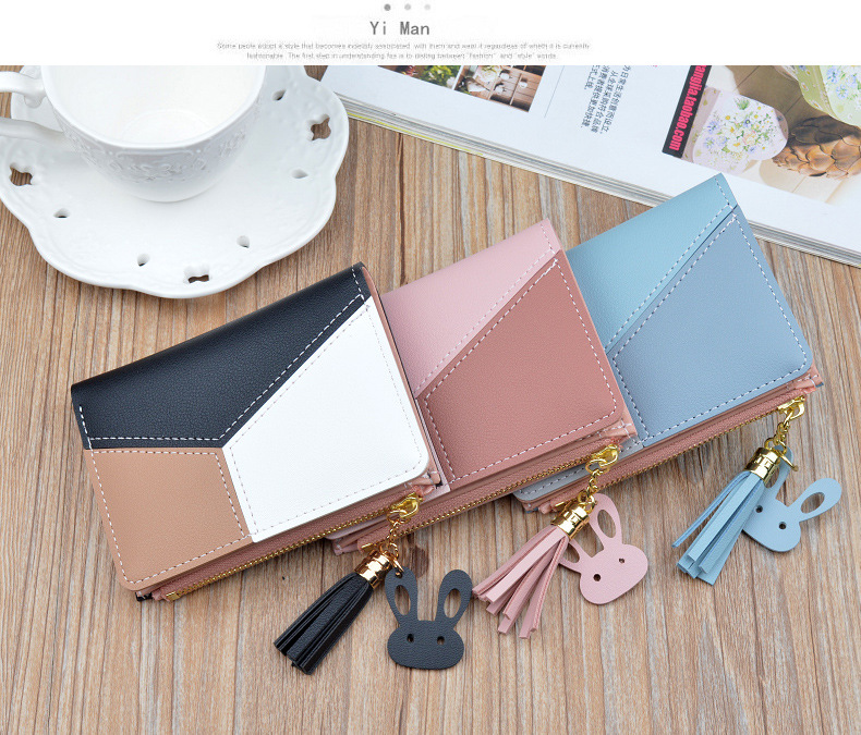 Short wallets for women, multi-function wallets, lady&apos;s purse and handbags, PU handbag