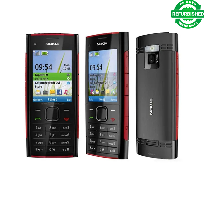 Refurbished X2 Original Nokia X2-00 Bluetooth FM JAVA 5MP Unlocked Mobile Phone