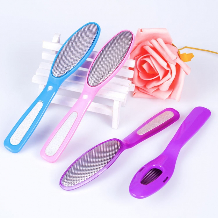 Double Head Stainless Steel Feet Frustrated Pedicure Footstone Exfoliating To Calluses Random