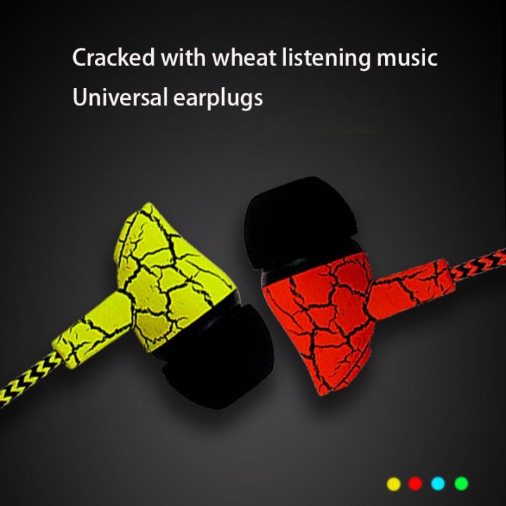 Wire Control headset Ear Style Subwoofer Crack With Wheat Listening to Music Music General Earplugs