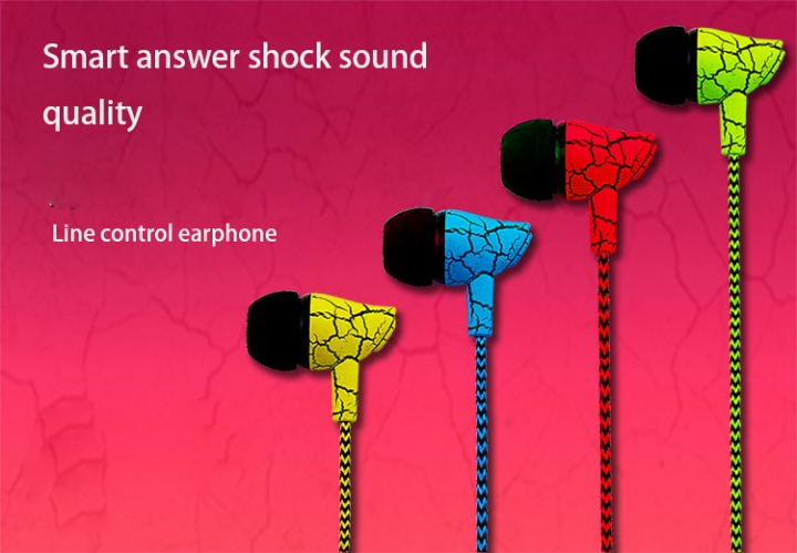 Wire Control headset Ear Style Subwoofer Crack With Wheat Listening to Music Music General Earplugs