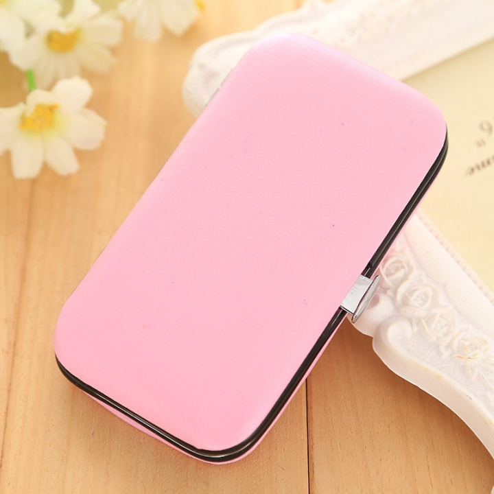 Nail clipper suit lovely cartoon silicone 6 piece stainless steel nail clipper nail gift