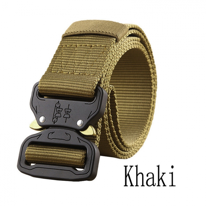 Military Equipment Army Tactical Belt Men Thicken Metal Buckle Sturdy Nylon Belt Combat Belts