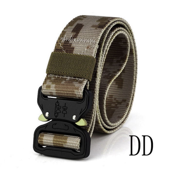 Military Equipment Army Tactical Belt Men Thicken Metal Buckle Sturdy Nylon Belt Combat Belts