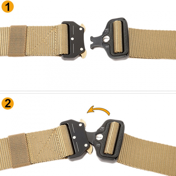 Waist Straps Practicality Military Equipment Men Women Training Belt Safety Zinc Alloy Buckle Combat