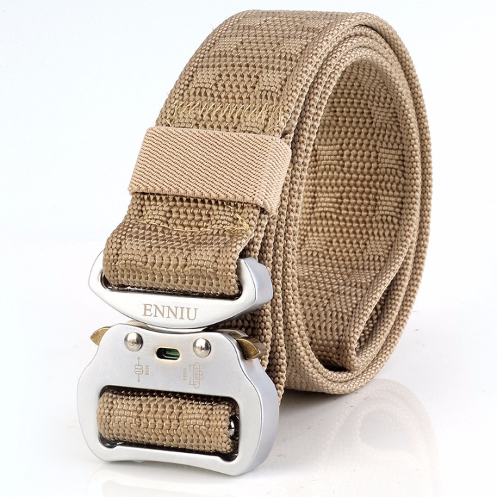 Aluminum buckle tactical men&apos;s belt military fan tactical belt multi-function nylon outdoor training