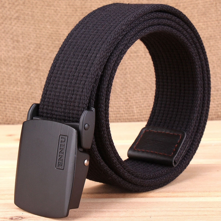 Thickened canvas belt, casual outdoor belt, men&apos;s Korean version of tidal belt.