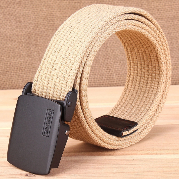 Thickened canvas belt, casual outdoor belt, men&apos;s Korean version of tidal belt.