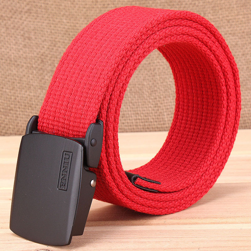 Thickened canvas belt, casual outdoor belt, men&apos;s Korean version of tidal belt.