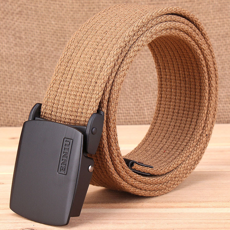 Thickened canvas belt, casual outdoor belt, men&apos;s Korean version of tidal belt.