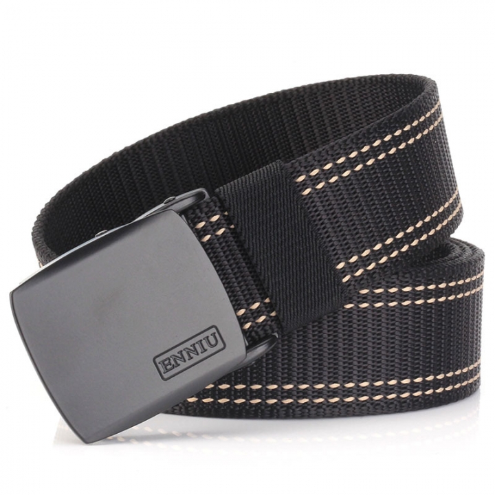 alloy buttons thickened nylon belts canvas belts fashionable men and women belts men&apos;s outdoor belts