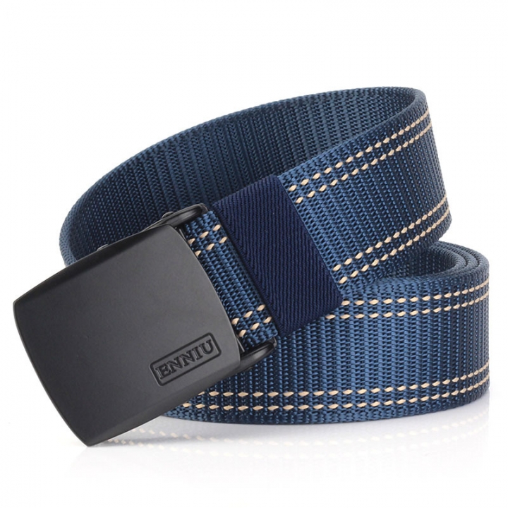 alloy buttons thickened nylon belts canvas belts fashionable men and women belts men&apos;s outdoor belts