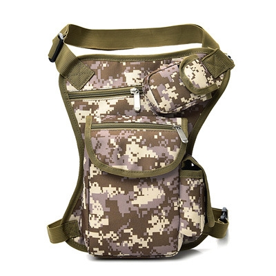 pack outdoor tactical multi function leg bag, men&apos;s bag leisure sports waist bag fishing tackle bag