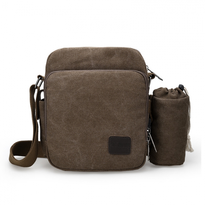 New Retro canvas men&apos;s bag men&apos;s leisure bag multi function men&apos;s single shoulder bag D6663-S