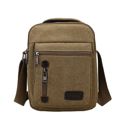 Men&apos;s satin bag multi-function portable handbag, retro men&apos;s single shoulder bag fashion men&apos;s bag