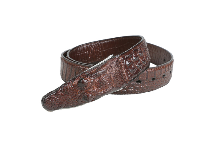 Crocodile pattern belt, men&apos;s leisure leather belt