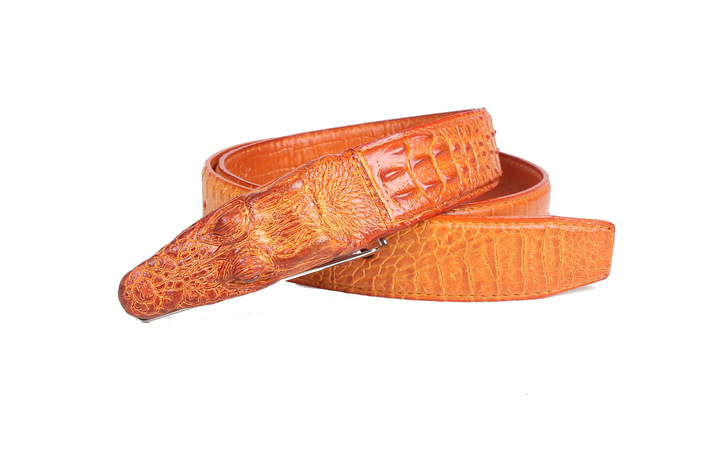 Crocodile pattern belt, men&apos;s leisure leather belt