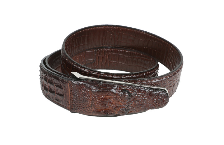 Crocodile pattern belt, men&apos;s leisure leather belt