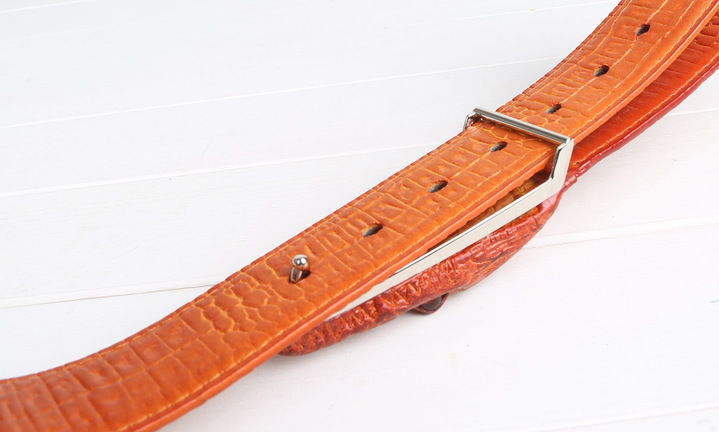 Crocodile pattern belt, men&apos;s leisure leather belt