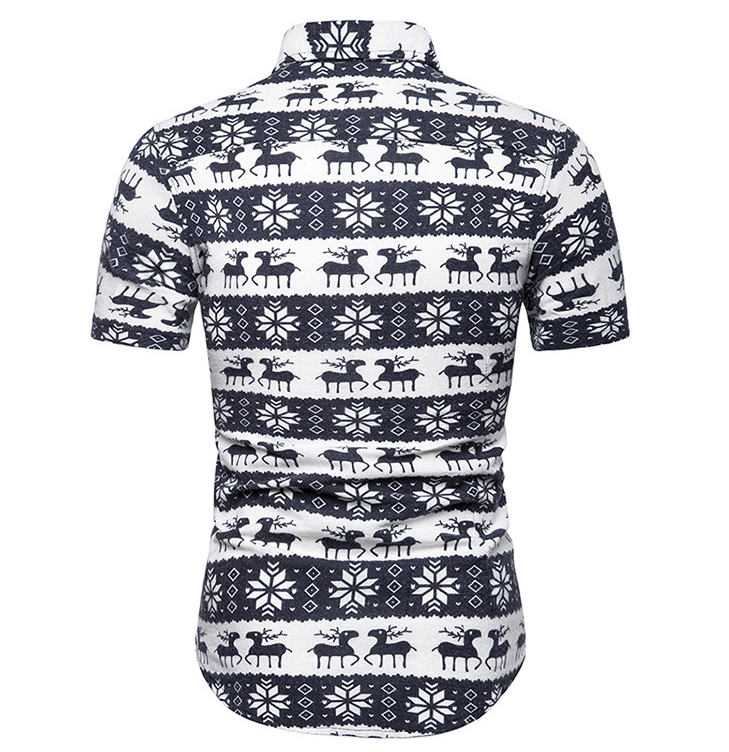 mens hawaiian shirt male casual camisa masculina printed beach