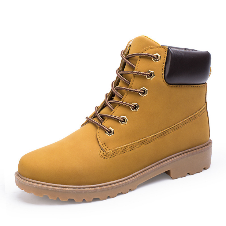 NEW Autumn Winter Men Boots Vintage Style Boots Men Shoes Casual Fashion High-Cut Lace-up Warm