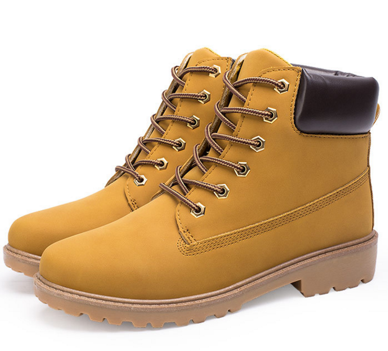 NEW Autumn Winter Men Boots Vintage Style Boots Men Shoes Casual Fashion High-Cut Lace-up Warm