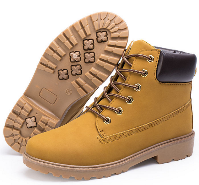 NEW Autumn Winter Men Boots Vintage Style Boots Men Shoes Casual Fashion High-Cut Lace-up Warm