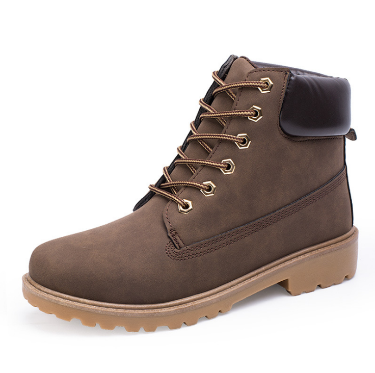 NEW Autumn Winter Men Boots Vintage Style Boots Men Shoes Casual Fashion High-Cut Lace-up Warm