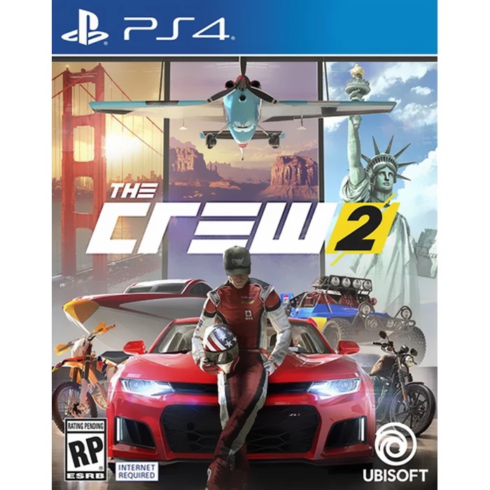PS4 Games The Crew 2  off-road vehicles, racing cars, aircraft and motorboats