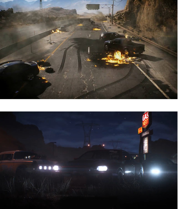 PS4 Games Racing, off-road, straight sprint, escape, iris
